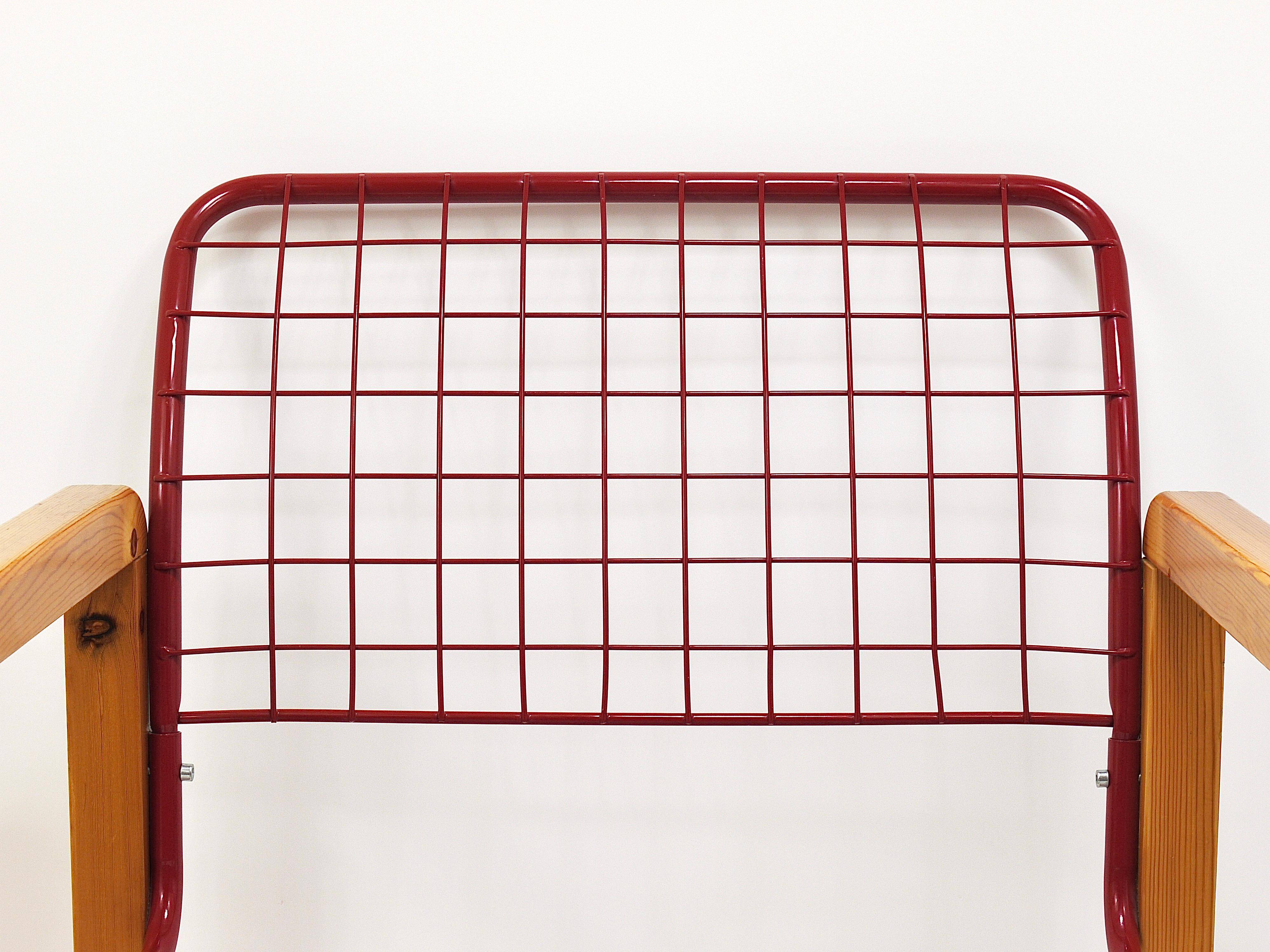 Postmodern Wire Lounge Chair Sälen, Knut & Marianne Hagberg, Ikea, 1982