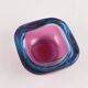 Vintage bowl from the 1960s made of coloured Murano glass, Italy.