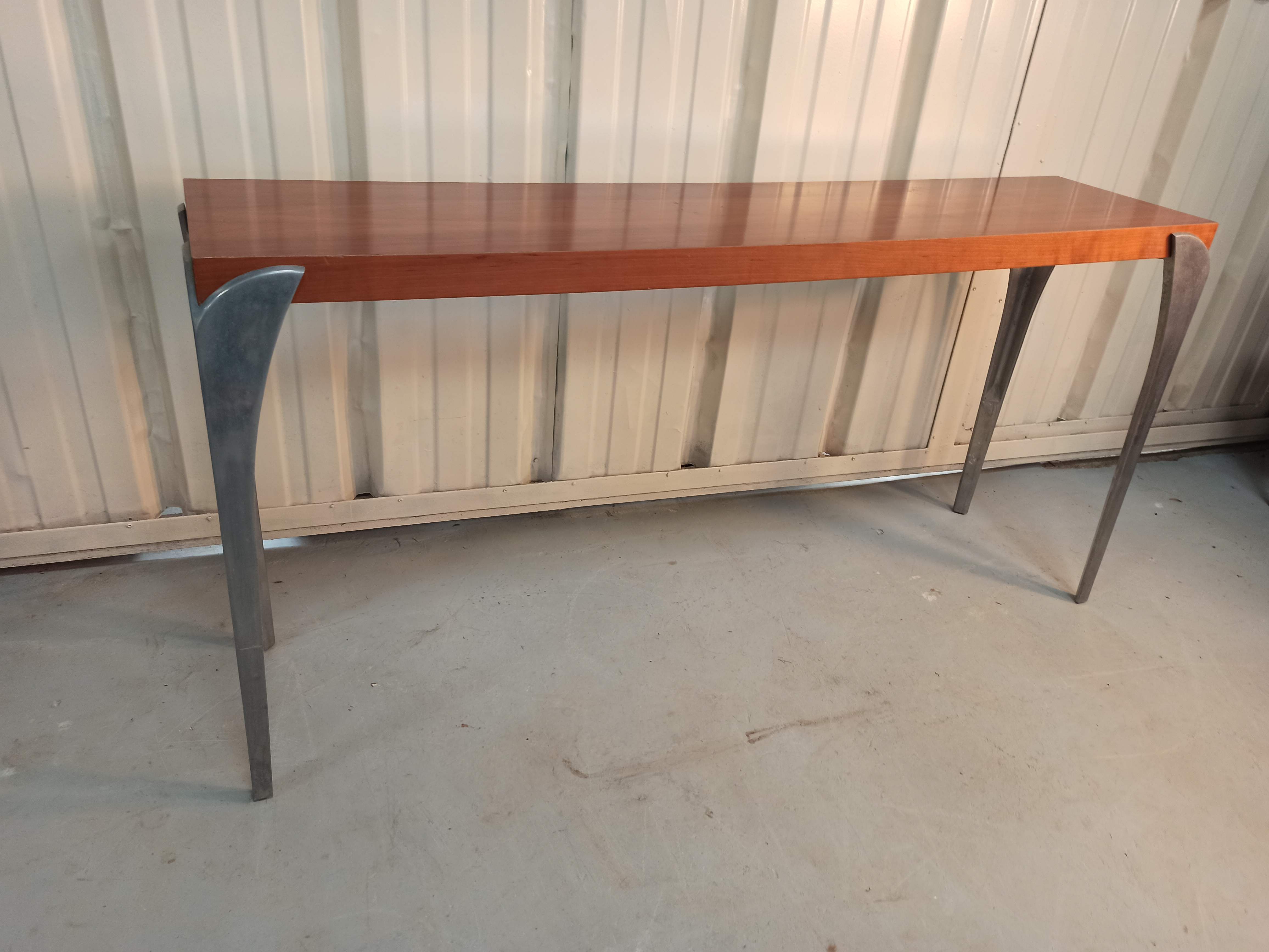 Console BoConcept longue enfilade nordique aluminium alu 70