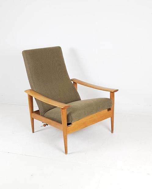 Fauteuil Danois Vintage Ajustable | fauteuil relax vert