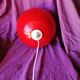 Suspension rouge vintage