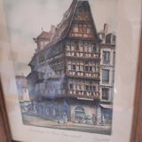 Magnificent watercolor signed Barday