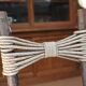 Chaises vintage en bois et corde 1950s