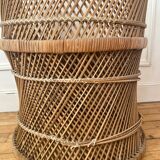 Fauteuil en osier vintage