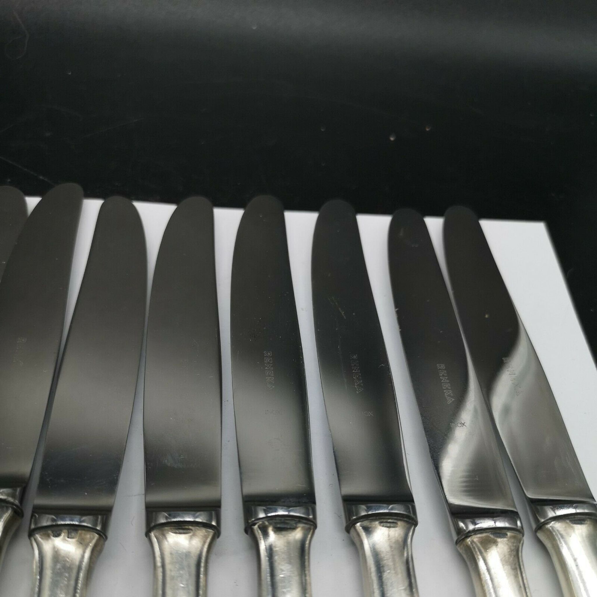 Series 12 entremets knives in silver metal reneka stainless steel blade