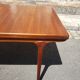 Scandinavian teak table expandable