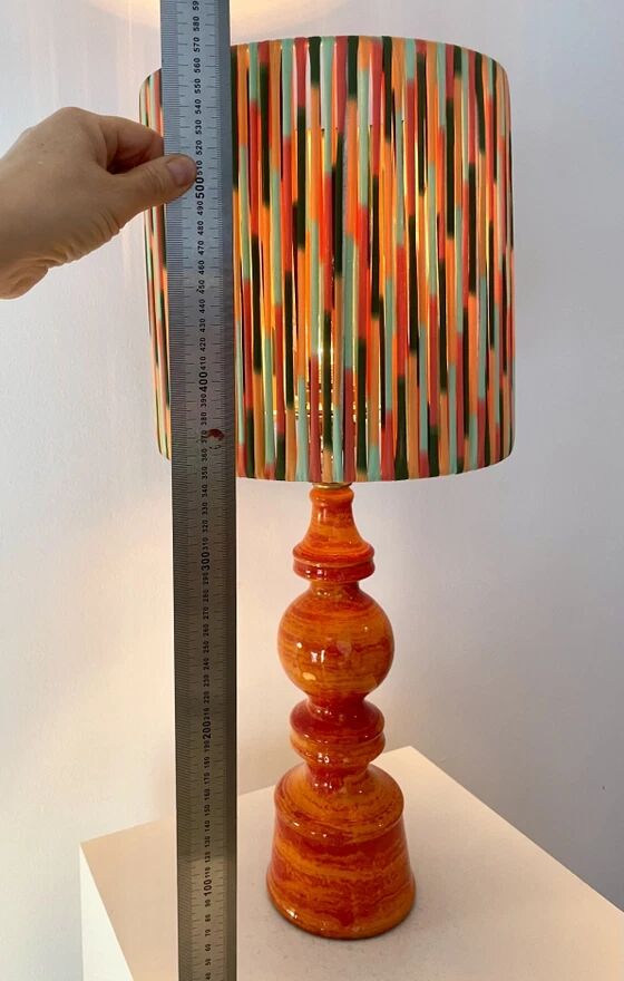 Large vintage table lamp – German pottery from the 70s | Hustadt (attributed)