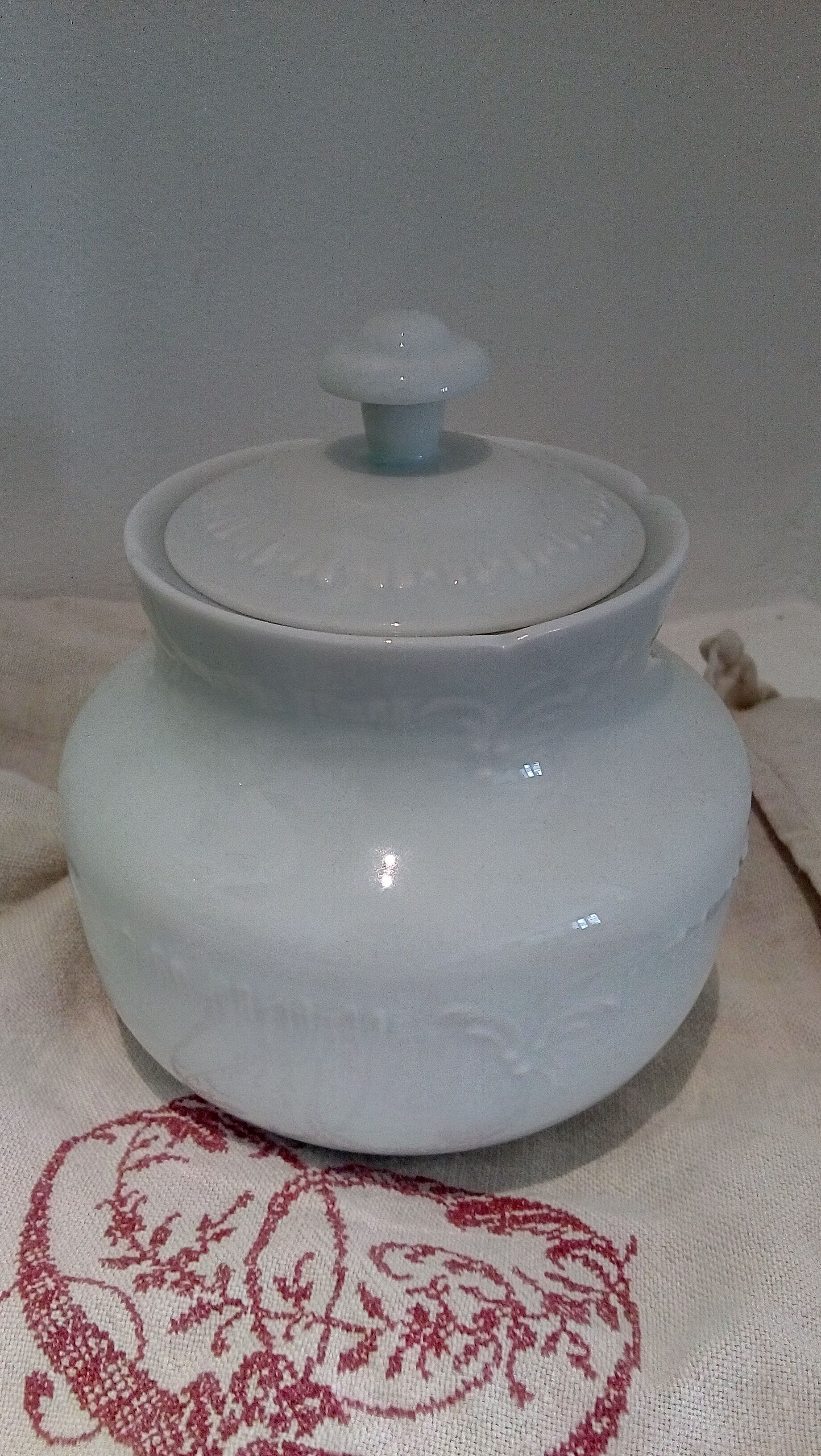 Sugar candy in white porcelain