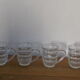 4 mugs en verre transparent