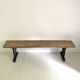 Antique refectory bench in solid wood