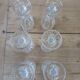 6 flutes in thick chiseled glass