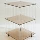 Vintage Sheet Music or Vinyl Shelf in Plexiglass - 1970s