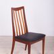 Vintage teak & leather dining chairs by Leslie Dandy for G-Plan, 1960s