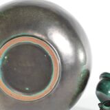 Large Art Deco Green Lidded Jar by Anna-Lisa Thomson for Upsala-Ekeby, 1930's