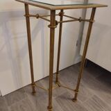 Vintage pedestal side table