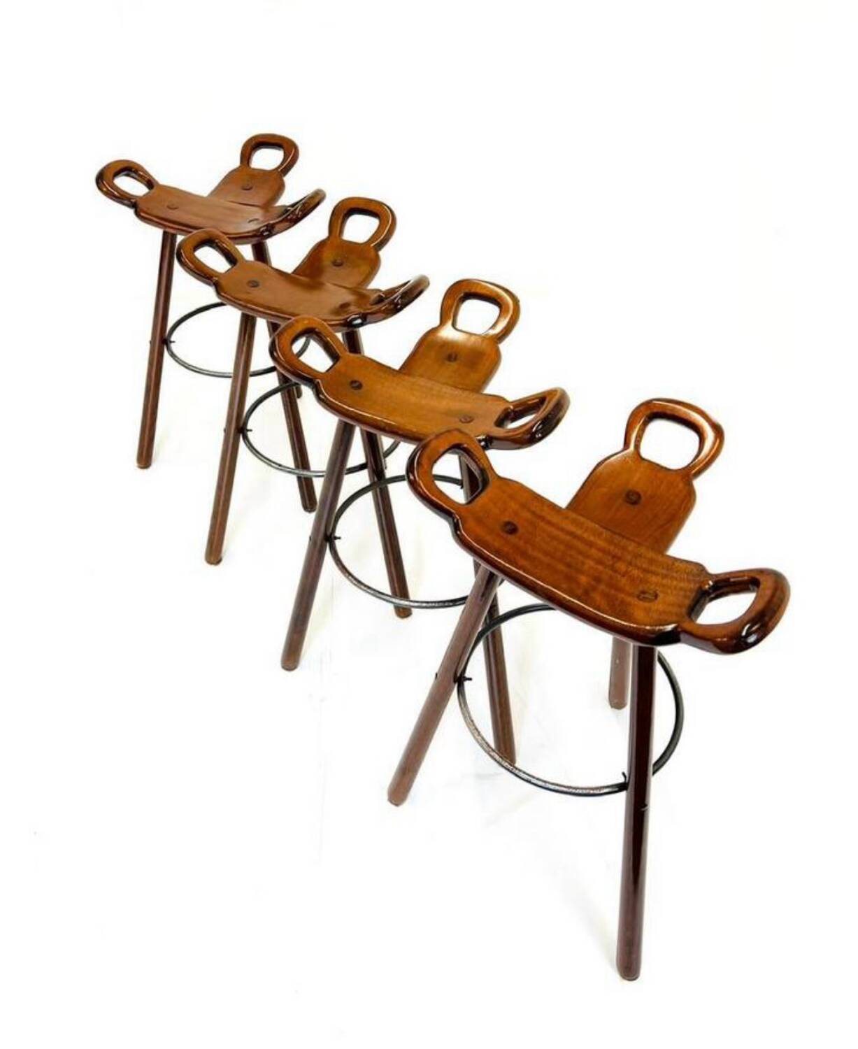 4x brutalist bar stool