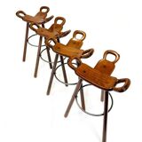 4x brutalist bar stool