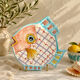 Hand-painted ceramic fish plate – Vietri sul Mare, Italy