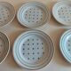 Series of six Lunéville KG earthenware dessert plates
