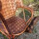 Pair of armchairs in chestnut