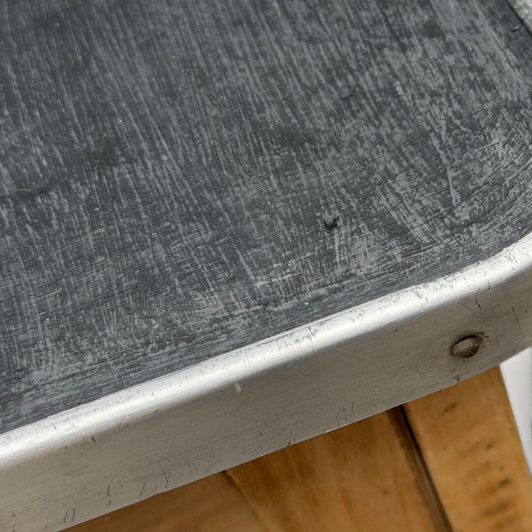 Raw wood storage stool 1950