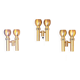 Three Large Scandinavian Brass Sconces, Mid Century