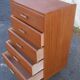 Wardrobe oak 5 drawers 60s