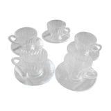 Tasses et soucoupes vintage Duralex