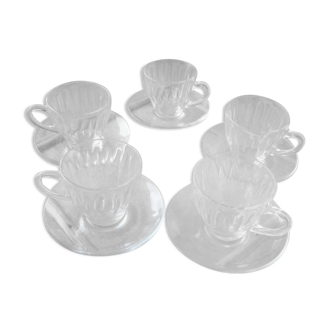 Duralex Vintage Cups and Saucers