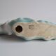 Art Deco Sculpture Trout by Ditmar Urbach Znojmo factory, Czechoslovakia, 1940s.