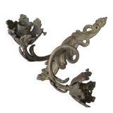 bronze wall light in the rococo style from the late 19th century