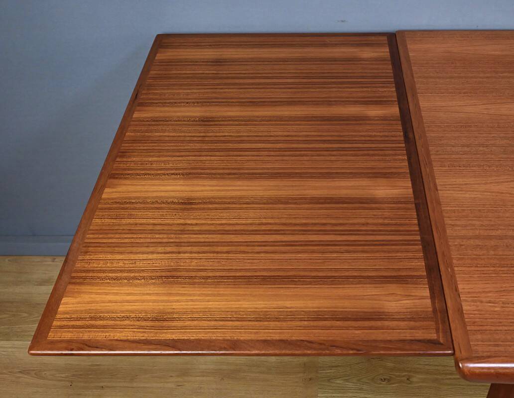 Extendable Teak Table, Dyrlund, Denmark – 1960s