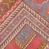 5x8 Turkish Vintage Red & Cream Bedroom Rug, 144x245Cm