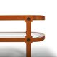 Oval Art Deco Sofa Table with Brass Dekor Denmark 1930s