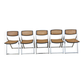 Set of 5 Arrben chairs, Italy, Tamara model, folding, 1970