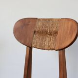 Set of 3 vintage Roger Landault "Ellipse" Sentou chairs 1957