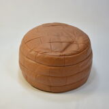 Leather round Pouf De Sede, 70