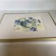 Cadre bouquet de fleurs aquarelle