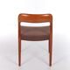 6 chaises de salle à manger Niels Moller modèle 75 Danemark 1960