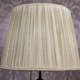 Vintage Electric Table Lamp with Decorative Ceramic Base, 1940s