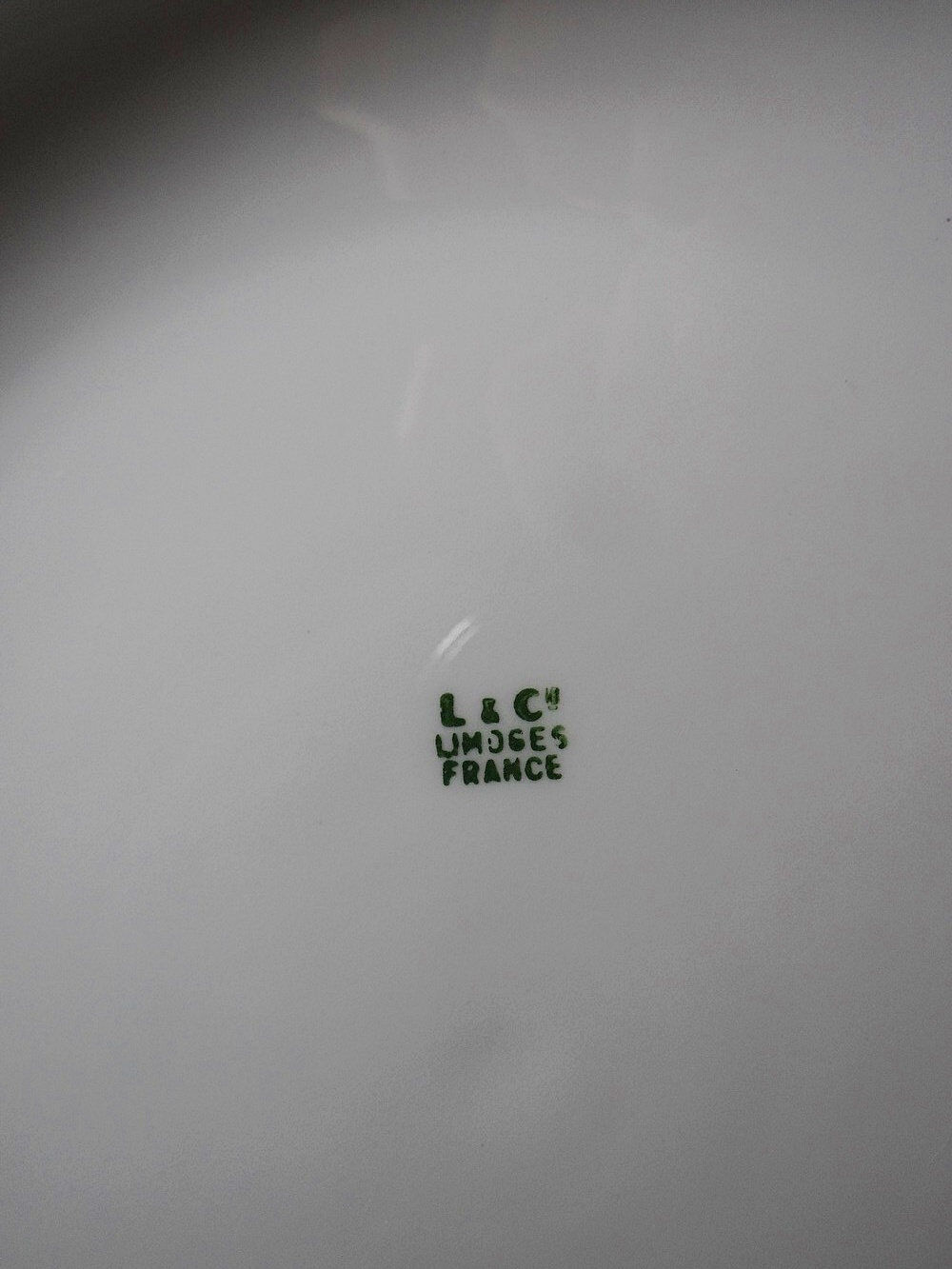 Very large centrepiece dish Lafarge & Co Limoges porcelain vintage