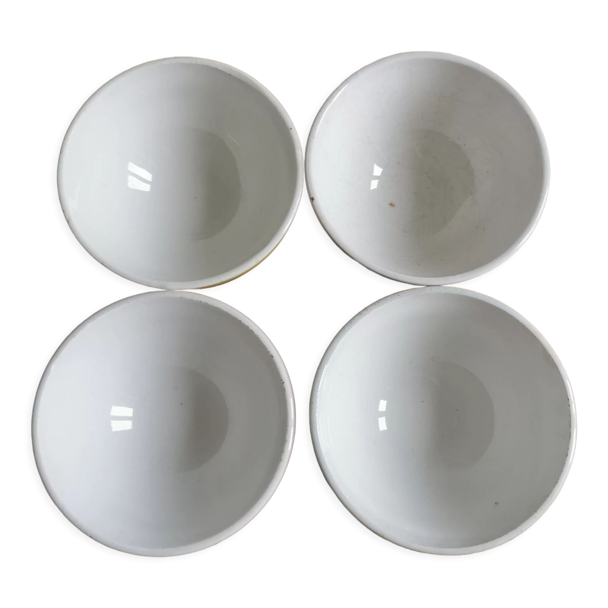 Service of 4 earthenware bowls from Badonviller