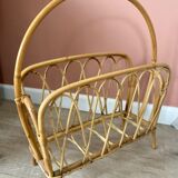 Rattan magazine holders