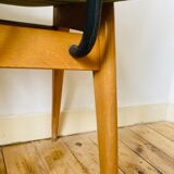 Green scandinavian wooden chairs 60/70