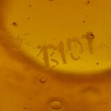 Pitcher glass Biot amber