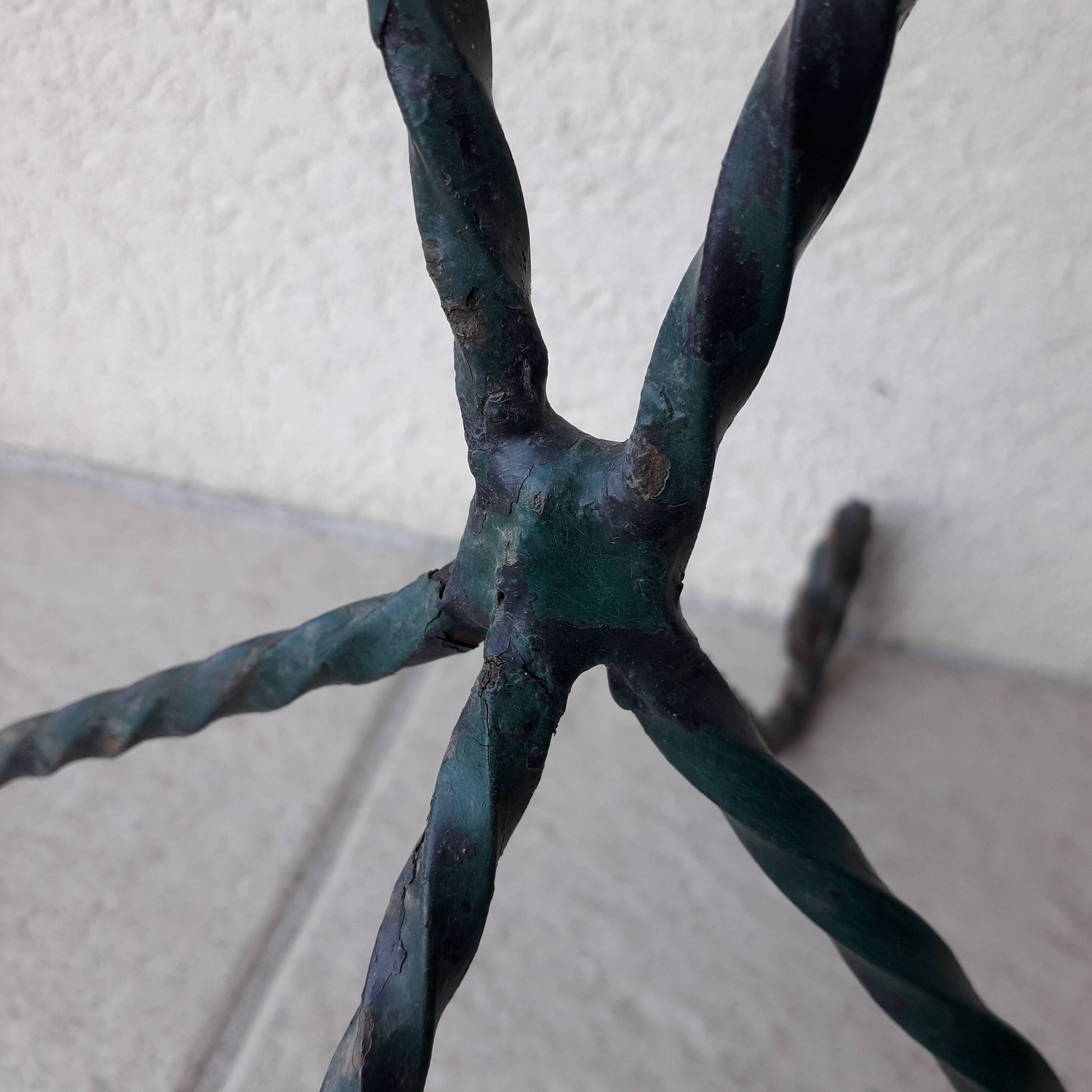 Wrought iron plant stand