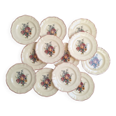 Flat plates Digoin Sarreguemines Model Loraine