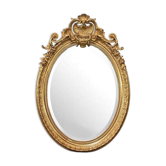 Large Gilded Wood Mirror, Louis XV Style – Part 2 of the 19th Century