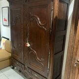 Antique Lorraine Wardrobe, 18th Century, Rustic Oak