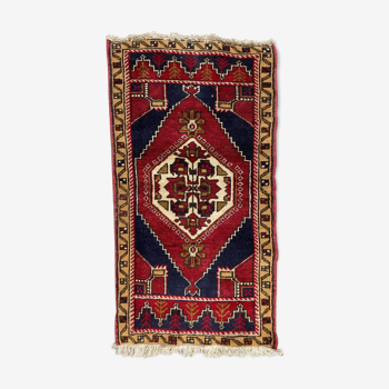Nice little Turkish vintage carpet Yastik 53x97 cm